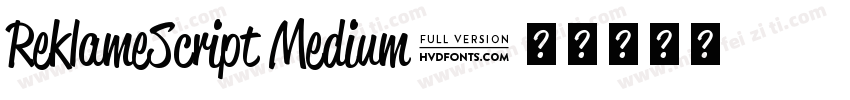 ReklameScript Medium字体转换